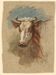 Zeichnung, Studien: Skizzen aus Frankreich. Etretat, Seine-Inférieure, Quimper, Bretagne, 1874