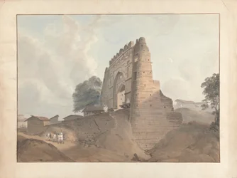 Tor des alten Forts in Alt-Benares