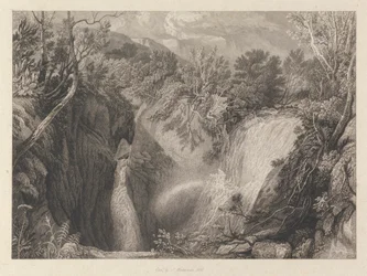 Weathercote-Höhle, halb mit Wasser gefüllt