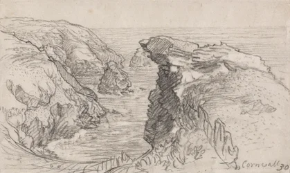 Eine Seite aus einem kornischen Skizzenbuch: Cornwall 30