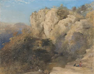 Felsige Landschaft in Wales
