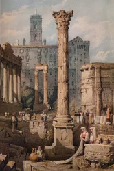 Ansicht des Forums, Rom, um 1823