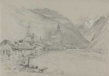 Visp oder Viege, in der Nähe von Brig