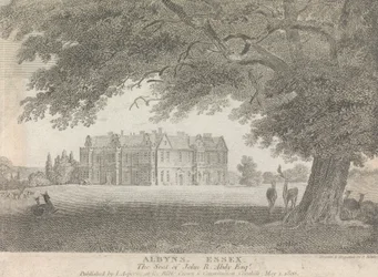 Albyns, Essex, der Sitz von John R. Abdy, Esquire (veröffentlicht von L. Asperne); Seite 7 (Band Eins)