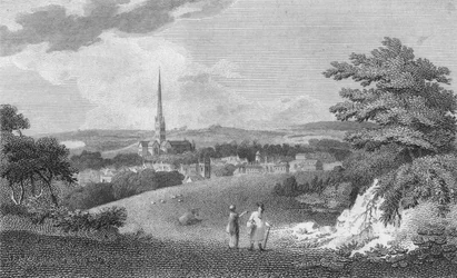 Salisbury, von der London Road, 1805