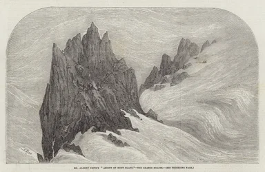 Mr. Albert Smiths Aufstieg auf den Mont Blanc, die Grands Mulets