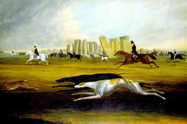 Die Familie Pinckney bei der Hetzjagd in Stonehenge