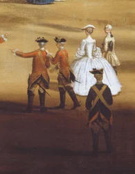 Soldaten und ein Paar in der Horseguards Parade (Detail)