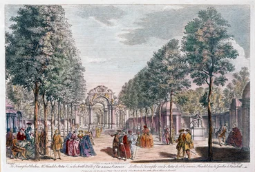 Vauxhall Gardens (gestochen von Johann Sebastian Müller)