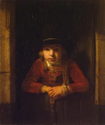 Junge schaut durch das Fenster, um 1647