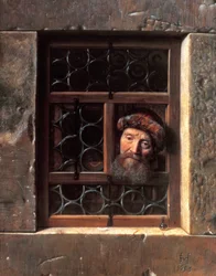 Mann an einem Fenster, 1653