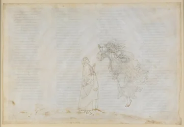 Die Göttliche Komödie, Paradiso V. Erste Planetensphäre (Mondhimmel): Beatrice erläutert Dante Prinzipien der kirchlichen Dispense; Aufstieg zur Sphäre des Mars