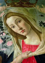 Madonna mit Kind, von Engeln gekrönt (Detail)