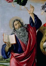 St. Johannes der Evangelist aus der Krönung der Jungfrau Altarbild von St. Markus (Detail)