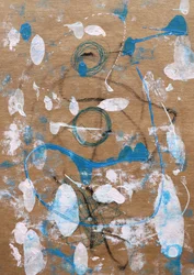 Abstrakte blaue Bewegung