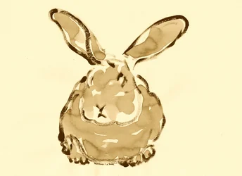 Niedliches Aquarellkaninchen