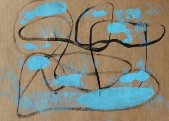 Organische blaue Formen