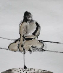 Samurai-Meditationsskizze