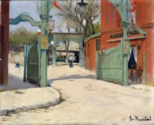 Eingang zum Park des Moulin de la Galette
