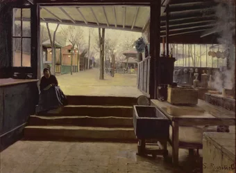 Die Küche oder das Labor des Moulin de la Galette, Paris