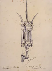 Kopie einer Schmiedeeisenlampe von Nicolas Grosso