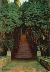 Treppe im Garten