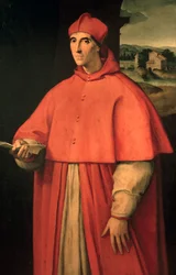 Porträt von Kardinal Alessandro Farnese, zukünftiger Papst Paul III.