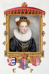 Porträt von Catherine Parr (1512-1548) sechste Frau von Heinrich VIII als junge Witwe aus 