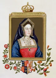 Porträt von Katharina von Aragon (1485-1536), 1. Königin von Heinrich VIII., aus 