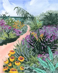 Gartenweg am Meer