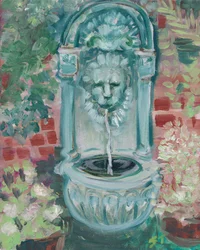 Löwe im Farn, ca. 2021