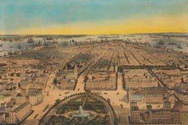 New-York Union Square, Blick nach Süden, 1850