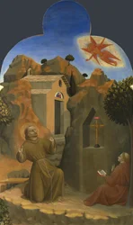 Die Stigmatisation des Heiligen Franziskus vom Borgo del Santo Sepolcro Altarbild, 1437-1444