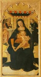 Madonna und Kind auf dem Thron