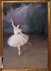 Die Ballerina Tamara Karsavina (1885-1978) in Sylphide (für das Sylphide-Ballett)