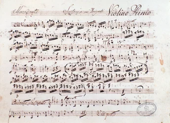 Musikalische Partitur der Oper I briganti von Mercadante (1836)