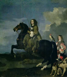 Christina von Schweden (1626-89) zu Pferd