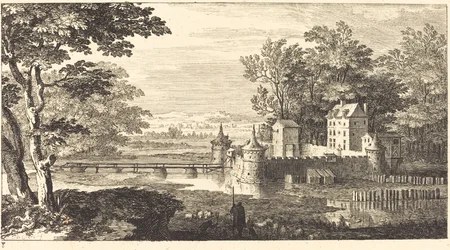Landschaft mit Schloss