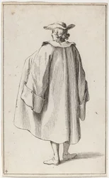 Stehender Mann von hinten gesehen