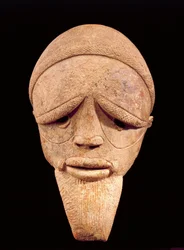 Terrakotta-Skulptur eines männlichen Kopfes, Sokoto, Nigeria, 6.-2. Jahrhundert v. Chr.