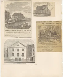 Castner Scrapbook v.22, Kirchen 1, Seite 90 (Lithografie)