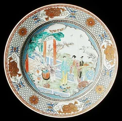 Ein famille rose Lader, ca. 1730