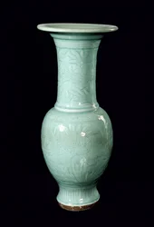 Celadon glasierte Vase, Yuan-Dynastie (1260-1368)