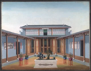 Honam-Tempel - Hof mit Wohnquartieren