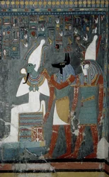 Luxor, Theben: Tal der Könige, Grab von Horemheb (-1343 - -1314), ägyptischer Pharao, auf dem die Göttin Isis erscheint