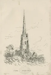 Clifton Campville Church: Lithographie, nd [?ca. 1870] (Druck)