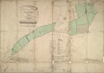 Karte von Willesden, London (Lithografie)