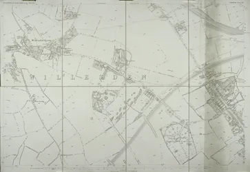 Karte von Willesden, London (Litho)
