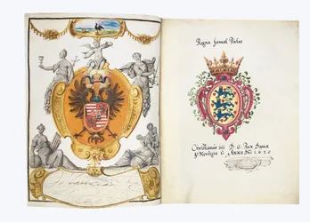 Seiten aus dem Album Amicorum von Philipp Hainhofer