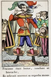 Le Capitaine Fracasse - Bild von Epinal „Fracasse war ein Tölpel...“ Roman von Theophile Gautier (1811-1872)